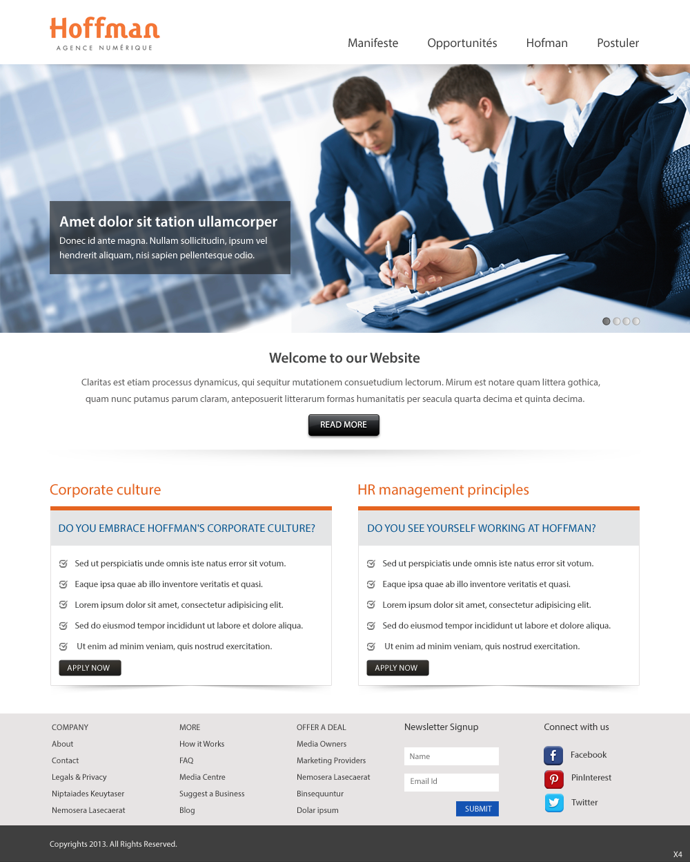Web Design by pb for Agence numérique Hoffman | Design #2235080