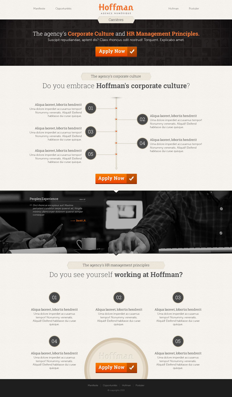 Web Design by the-lion-king for Agence numérique Hoffman | Design #2218908