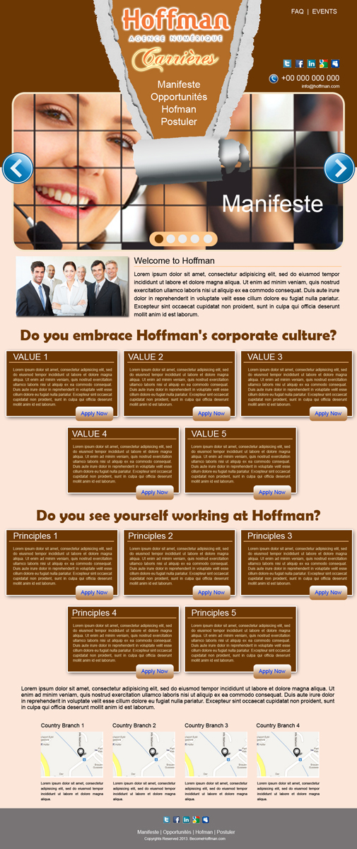 Web Design by noelopan1955 for Agence numérique Hoffman | Design #2216607