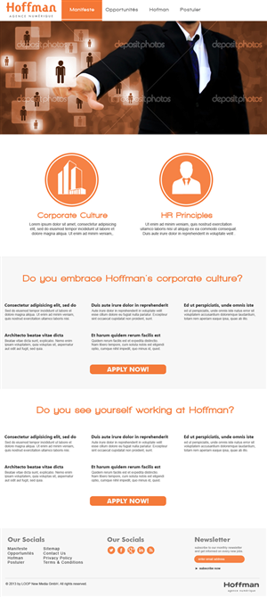 Web Design by jeckx2 for Agence numérique Hoffman | Design: #2218146