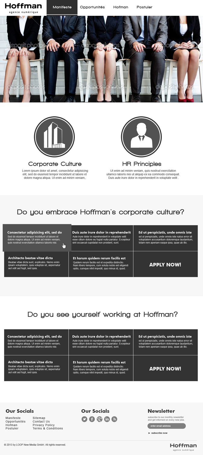 Web Design by jeckx2 for Agence numérique Hoffman | Design #2240747