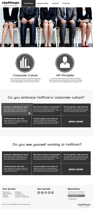 Web Design by jeckx2 for Agence numérique Hoffman | Design: #2240747