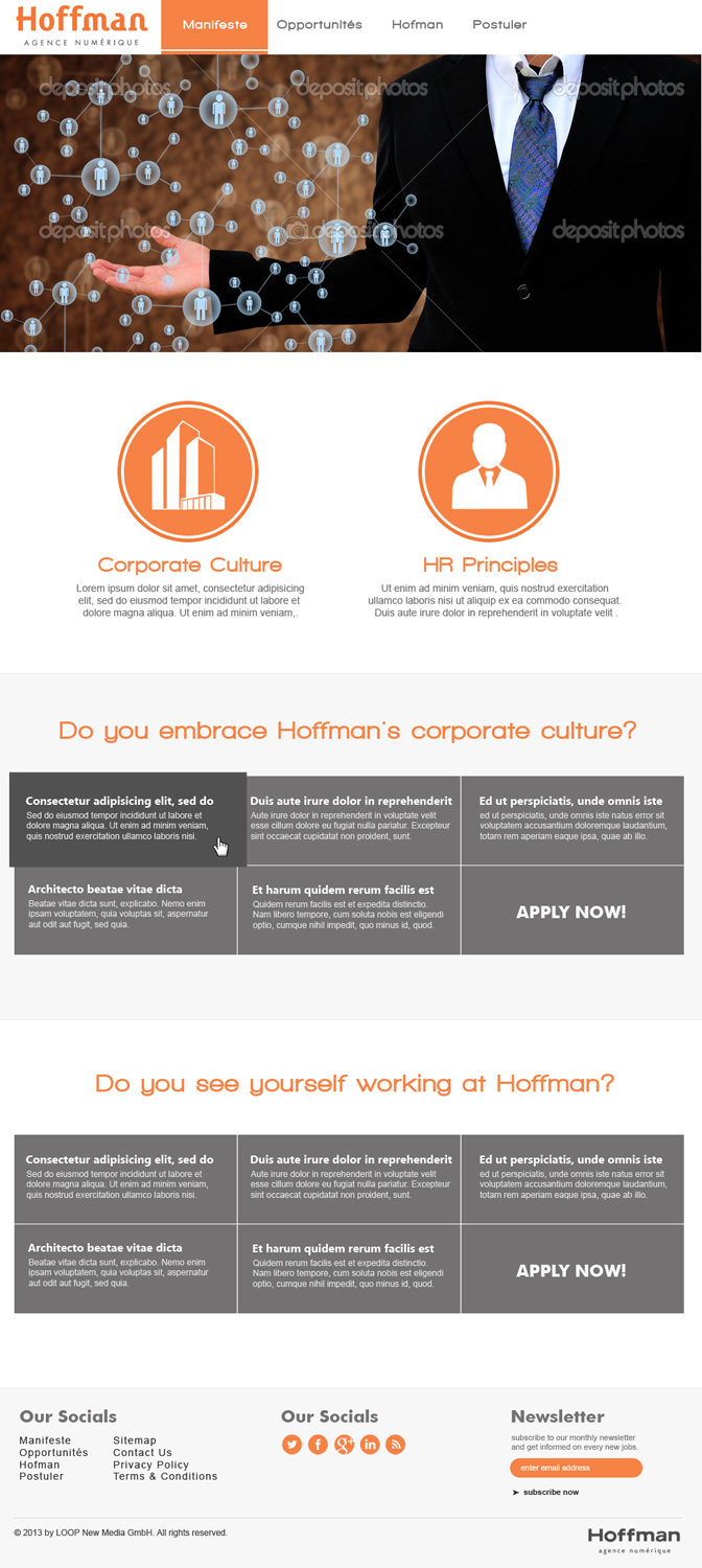 Web Design by jeckx2 for Agence numérique Hoffman | Design #2240795