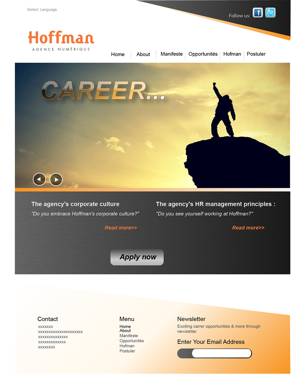 Web Design by nafizrahat for Agence numérique Hoffman | Design #2217769