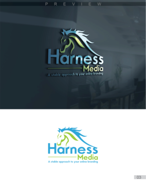 Logo Design by 3Guys for Harness Media LLC | Design: #10644950