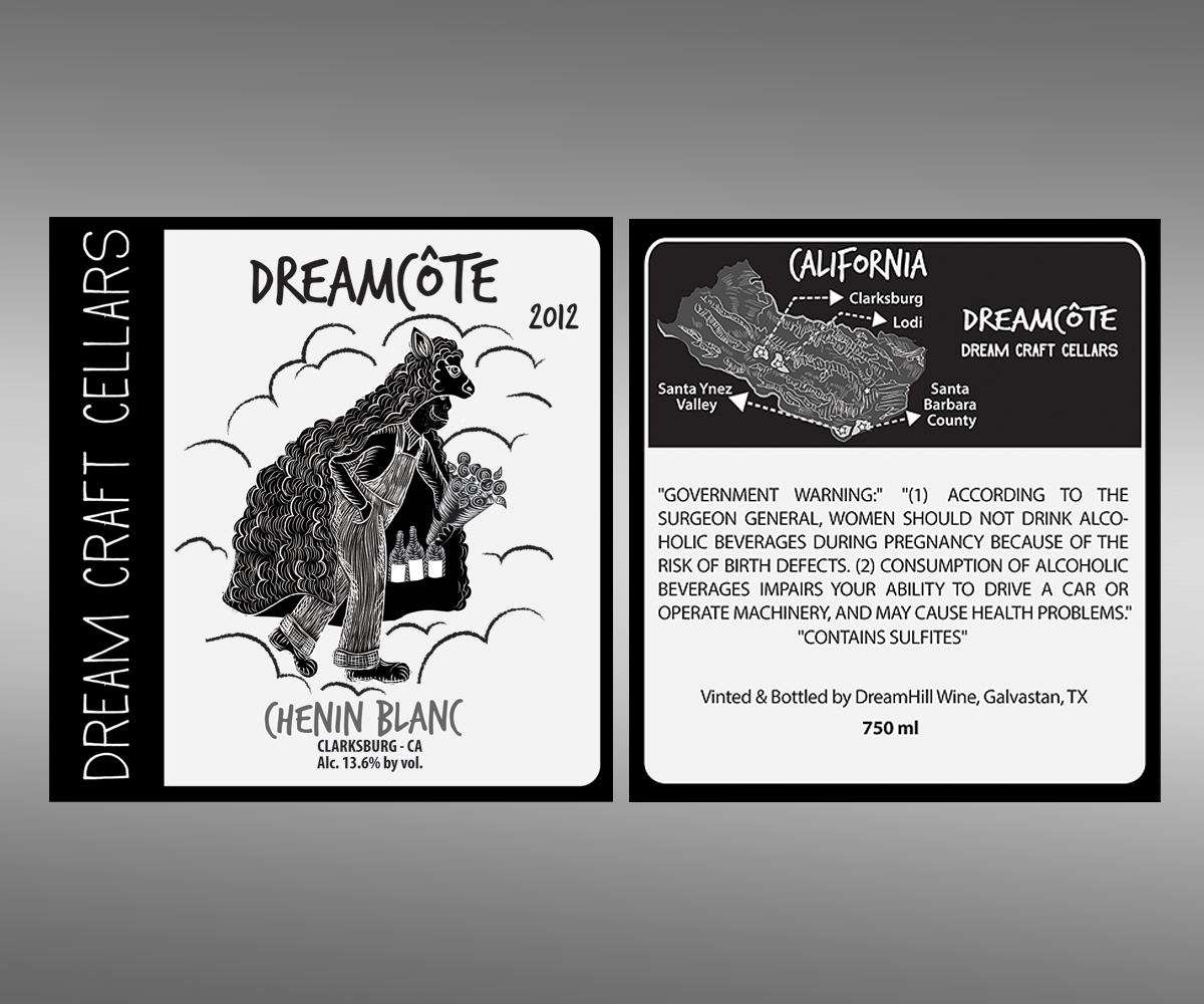 Label Design by Cari Lopez for Dreamcote Wine Co. | Design #2347112