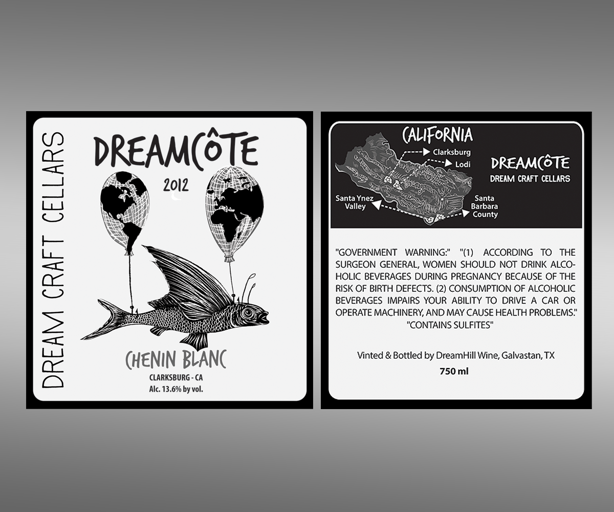 Label Design by Cari Lopez for Dreamcote Wine Co. | Design #2347115