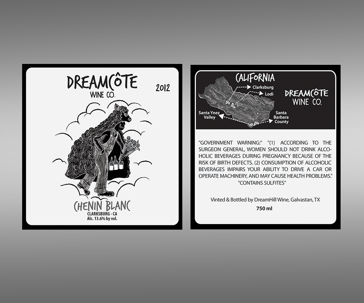 Label Design by Cari Lopez for Dreamcote Wine Co. | Design #2351647
