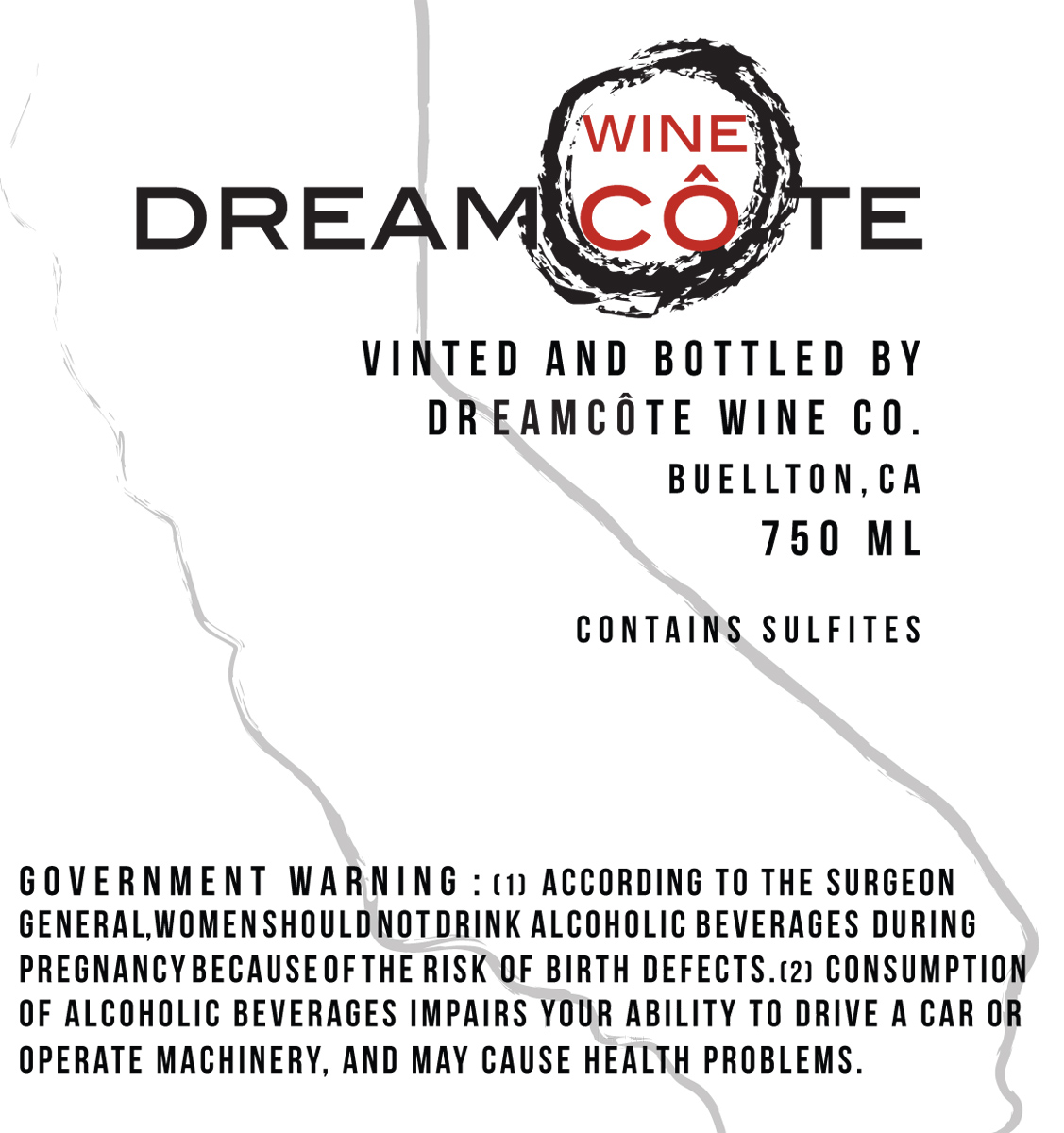 Label Design by SV Design for Dreamcote Wine Co. | Design #2347122