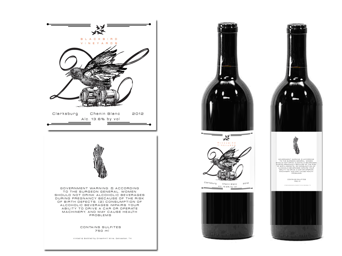 Diseño de Etiqueta por Soula Vetter para Dreamcote Wine Co. | Diseño #2230952