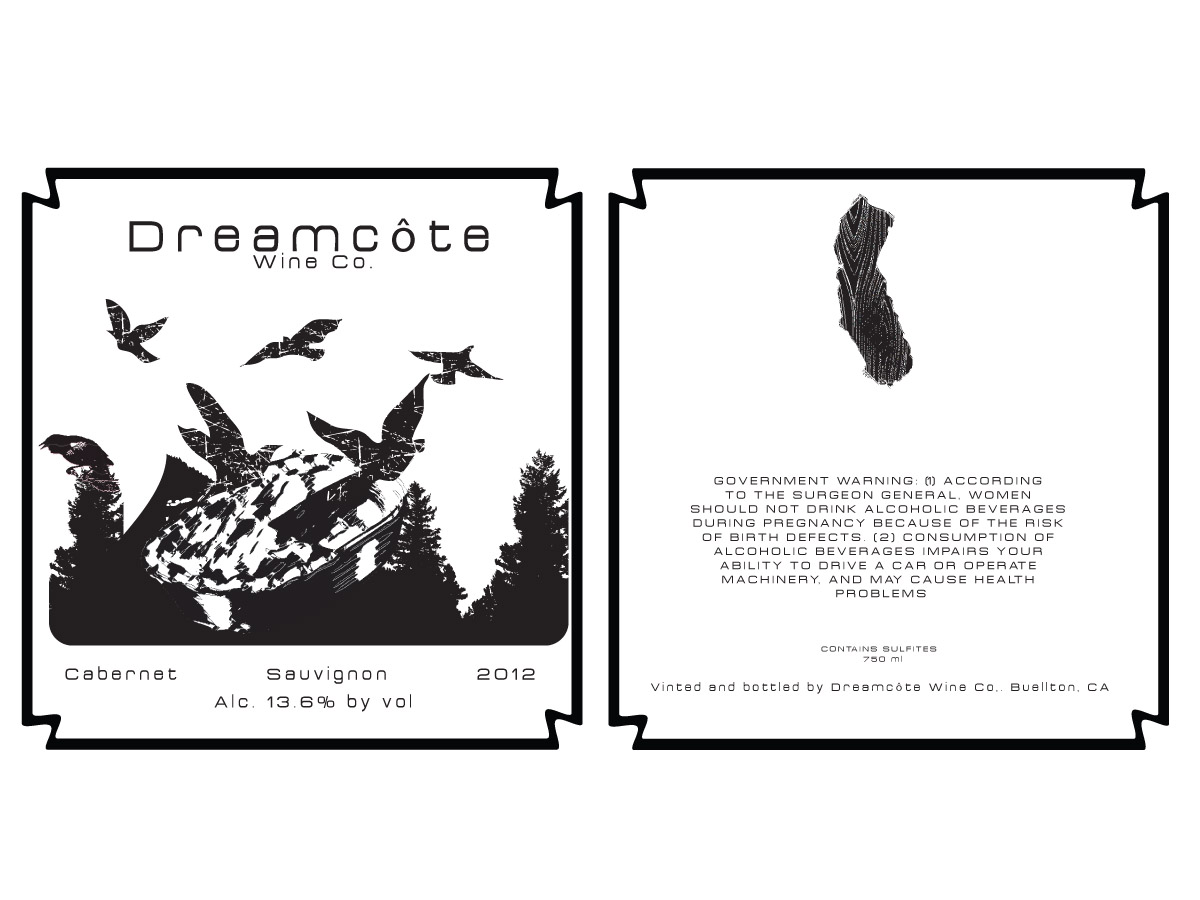 Label Design by Soula Vetter for Dreamcote Wine Co. | Design #2331291