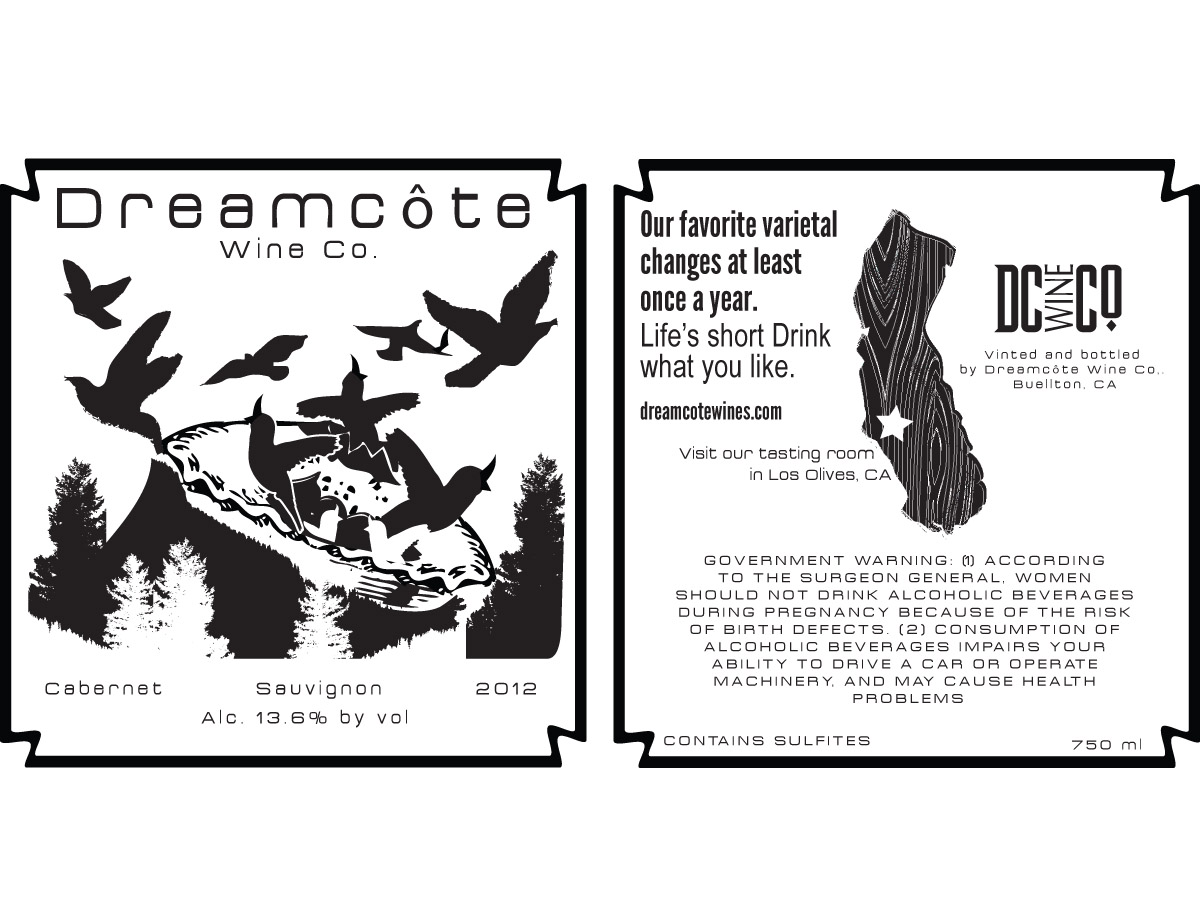 Diseño de Etiqueta por Soula Vetter para Dreamcote Wine Co. | Diseño #2344627