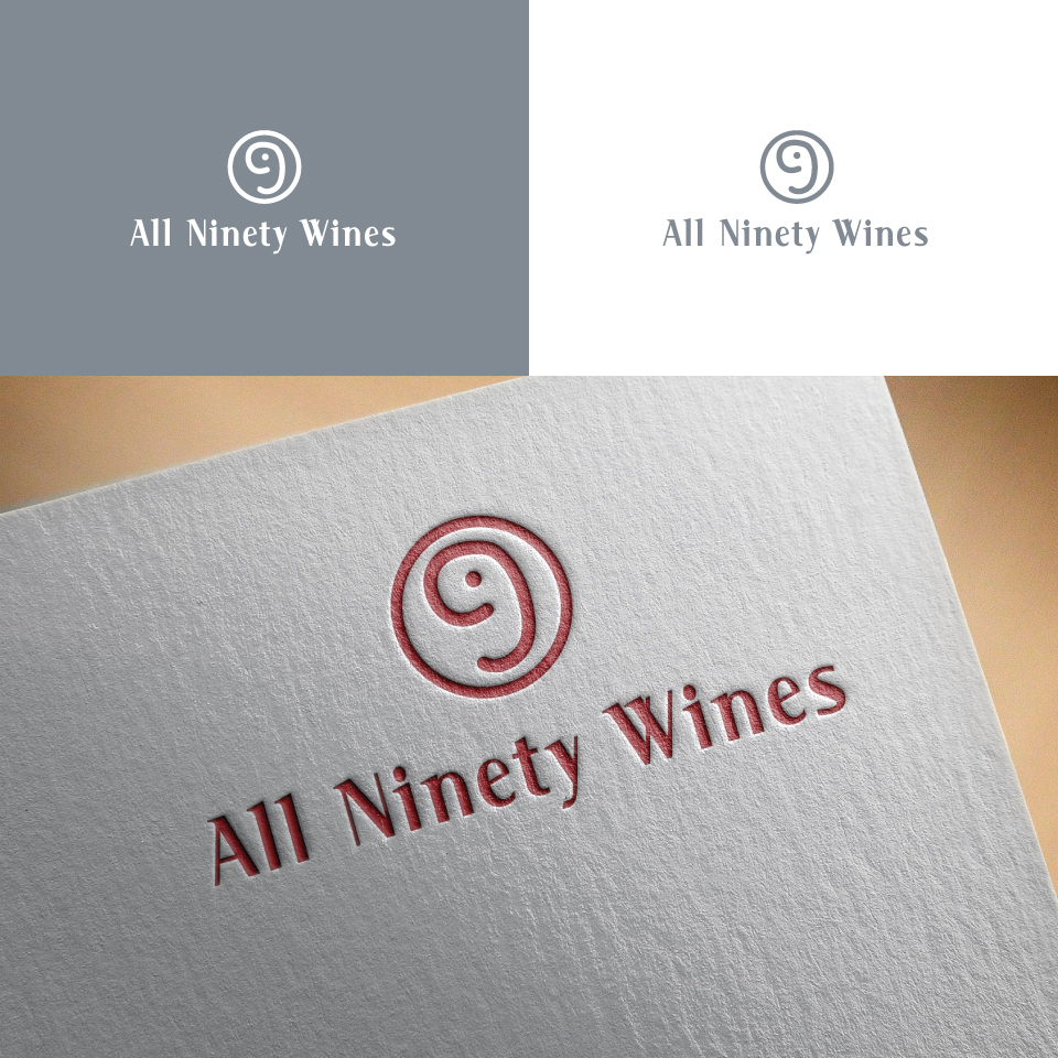 Logo Design by Zed Islam for ALL NINETY WINES PTE. LTD. | Design #10717395