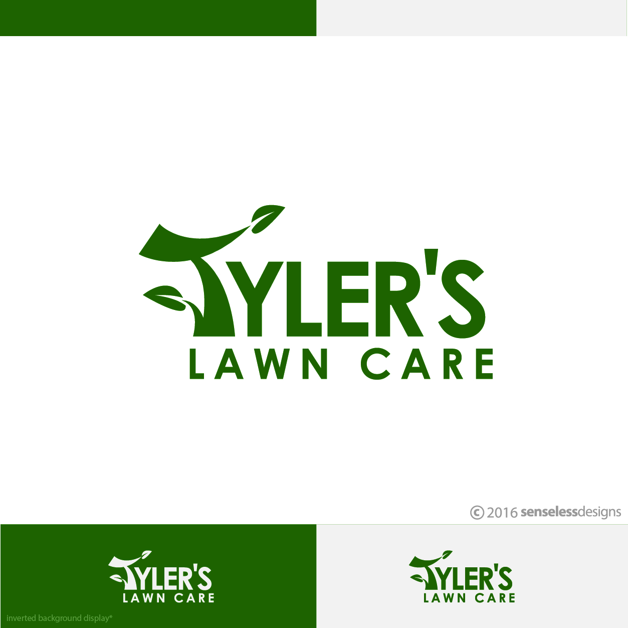 Logo Design by Senseless for Tyler's Lawn Care | Design #10581088