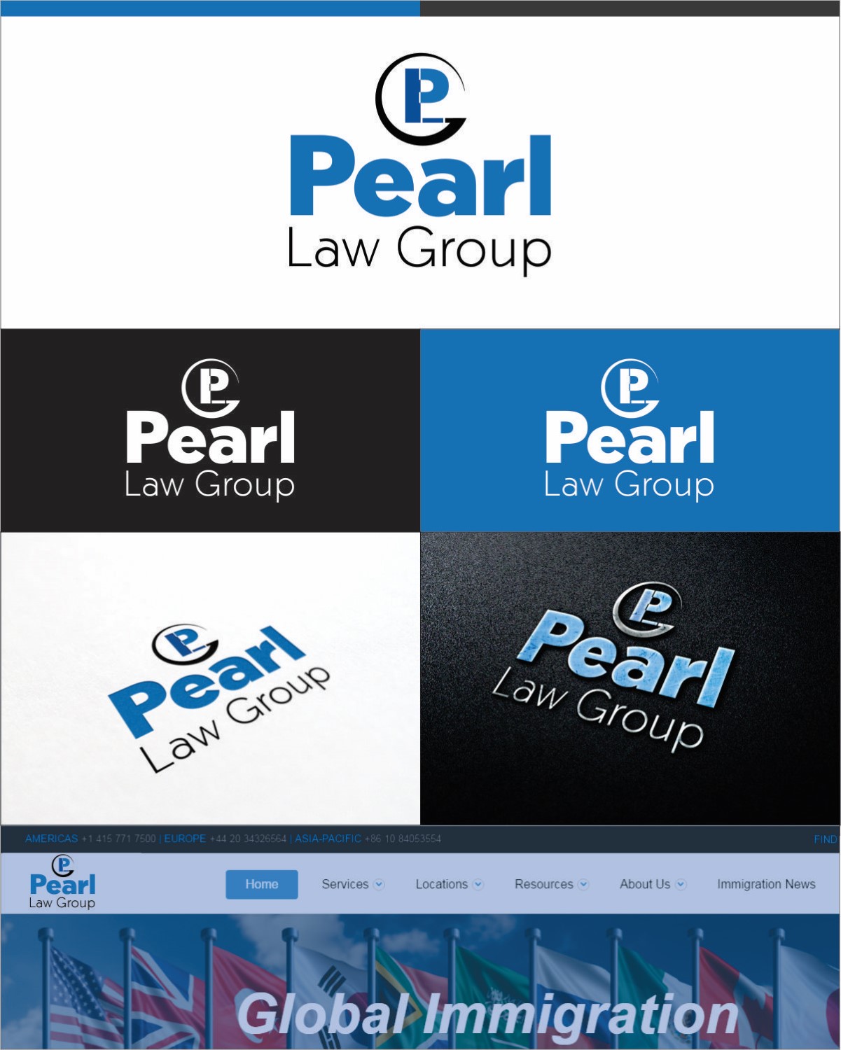 Logo Design by DG for Pearl Law Group | Design #10585794