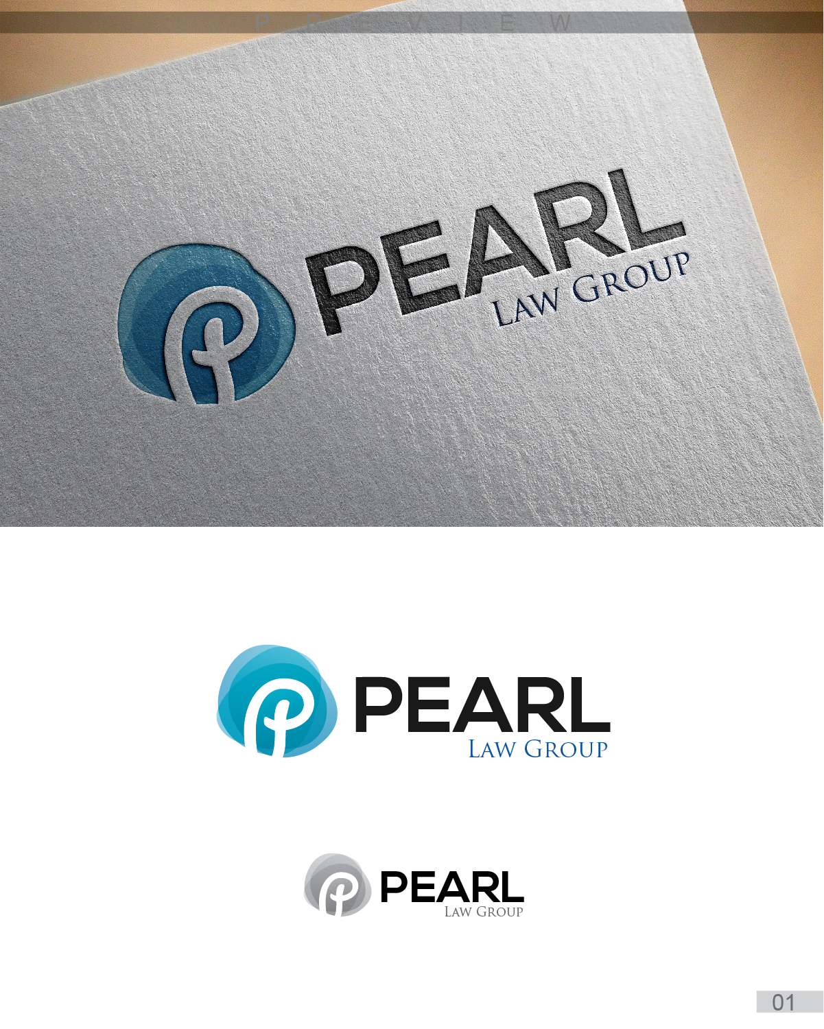 Logo Design by 3Guys for Pearl Law Group | Design #10595053
