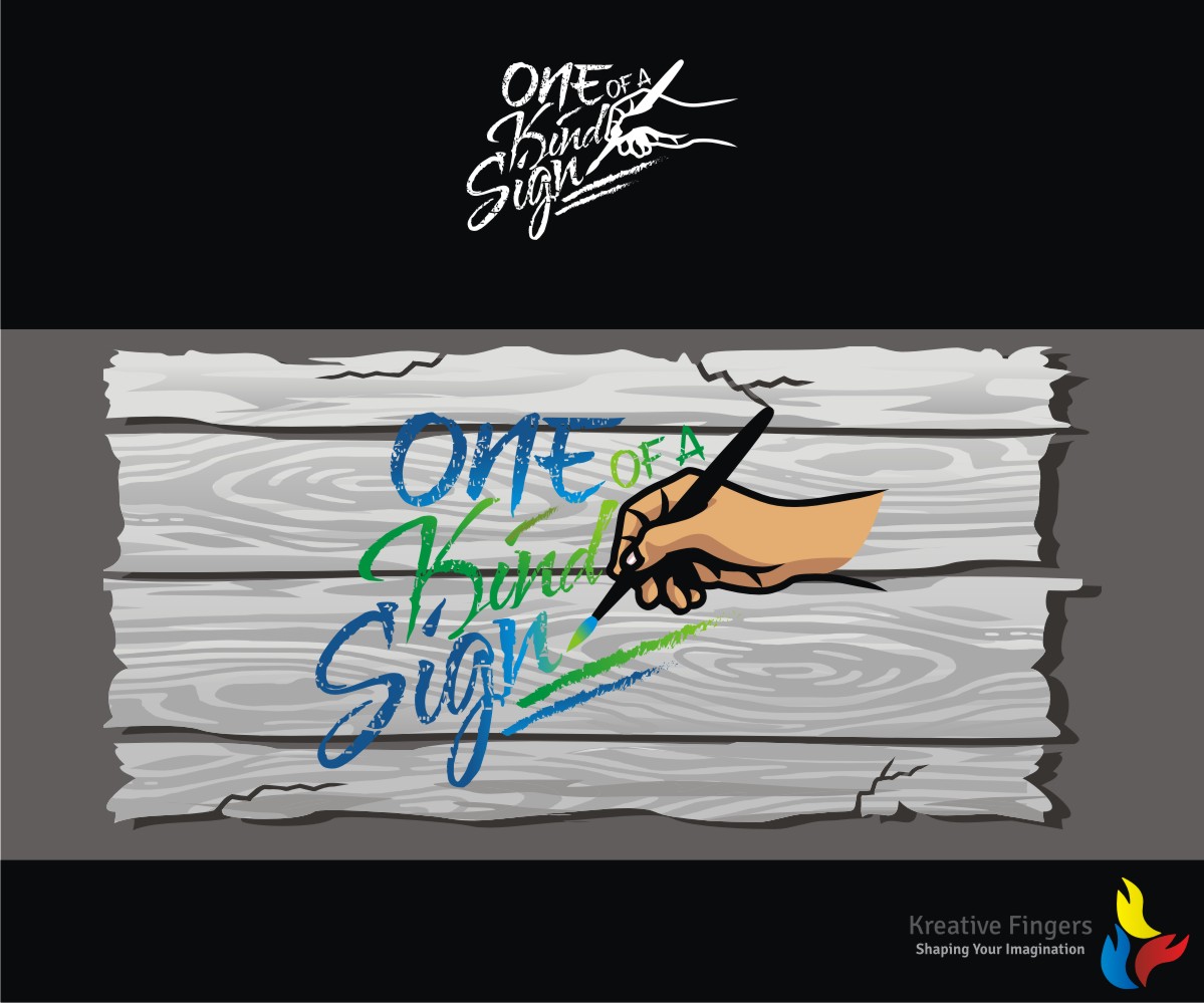Logo Design by Kreative Fingers for One of a Kind Sign | Design: #10676051