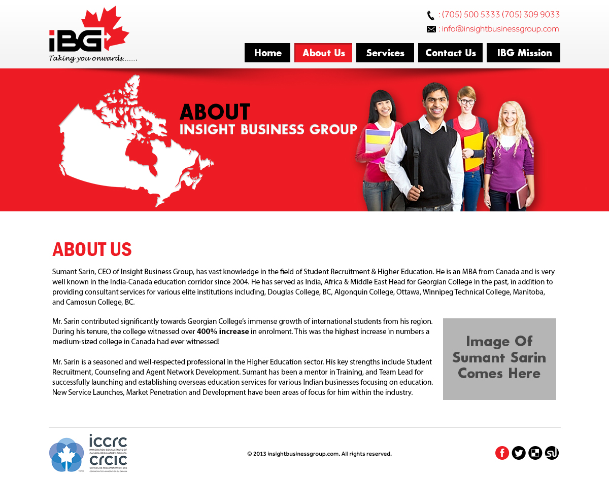 Diseño Web por Latest Design Ideas para Insight Business Group | Diseño #2265715