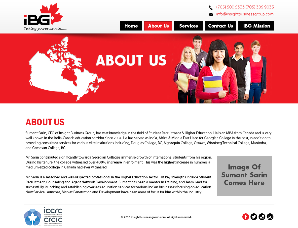 Web Design par Latest Design Ideas pour Insight Business Group | Design #2265756