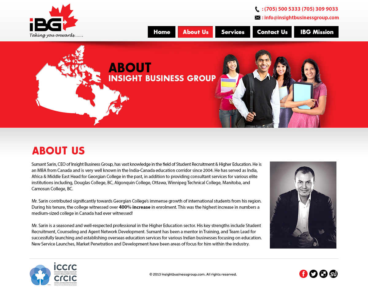 Web Design by Latest Design Ideas for Insight Business Group | Design #2266461