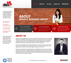 Web Design by Latest Design Ideas for Insight Business Group | Design: #2279560