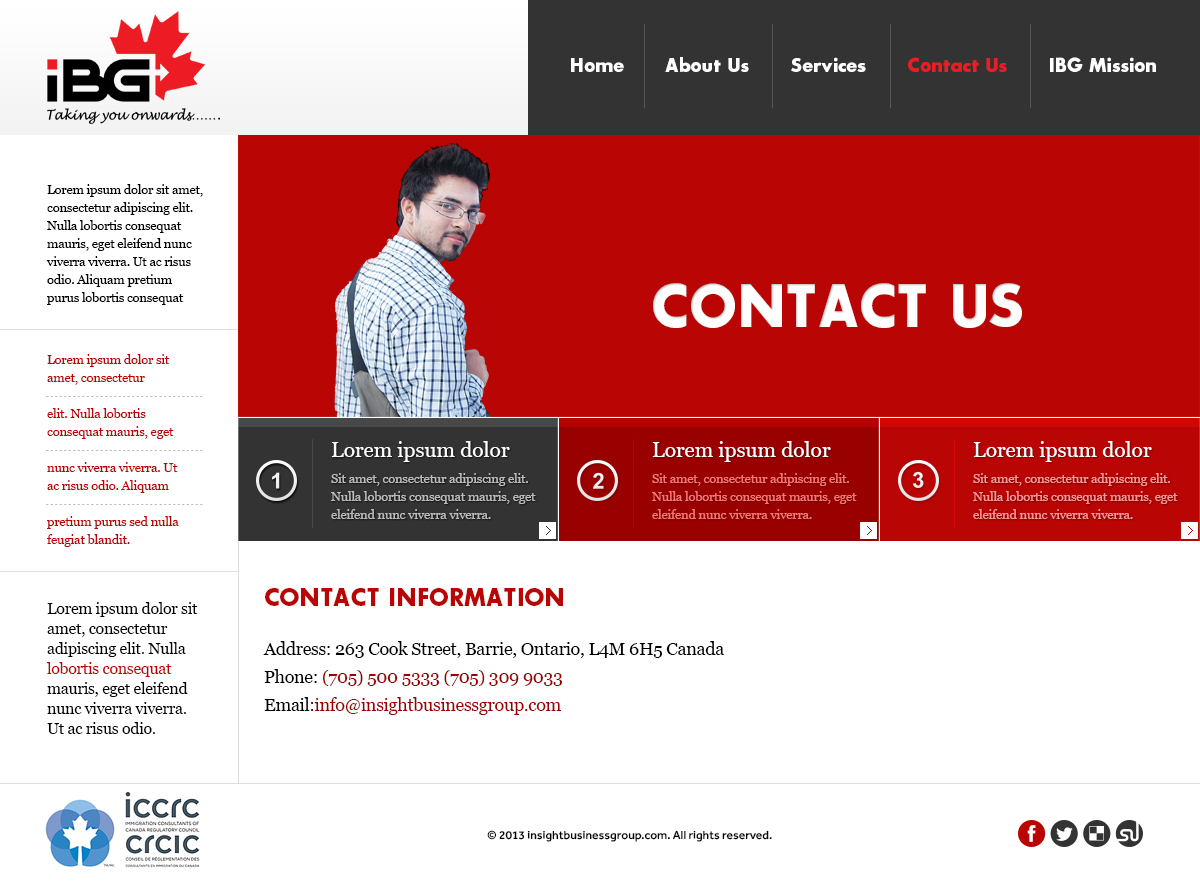 Web Design by Latest Design Ideas for Insight Business Group | Design #2280143