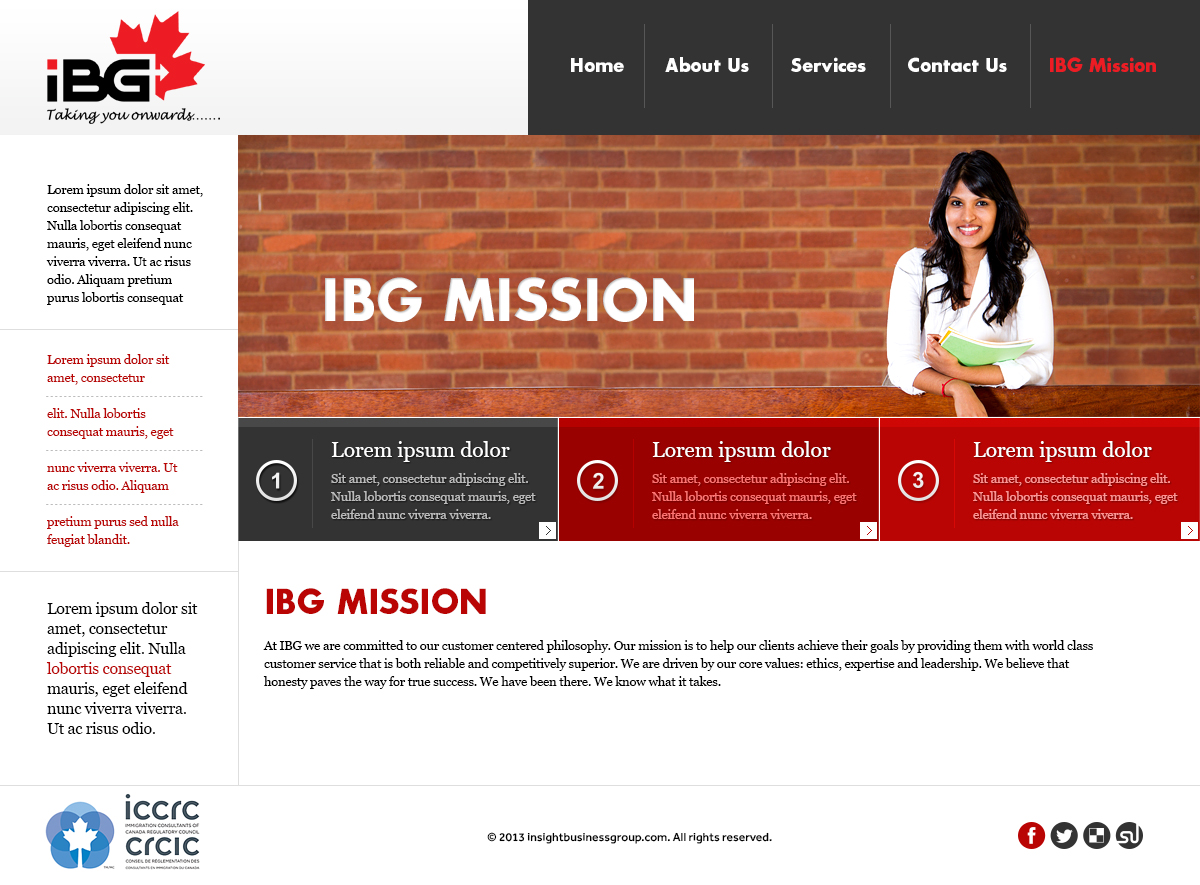 Web Design by Latest Design Ideas for Insight Business Group | Design #2280146