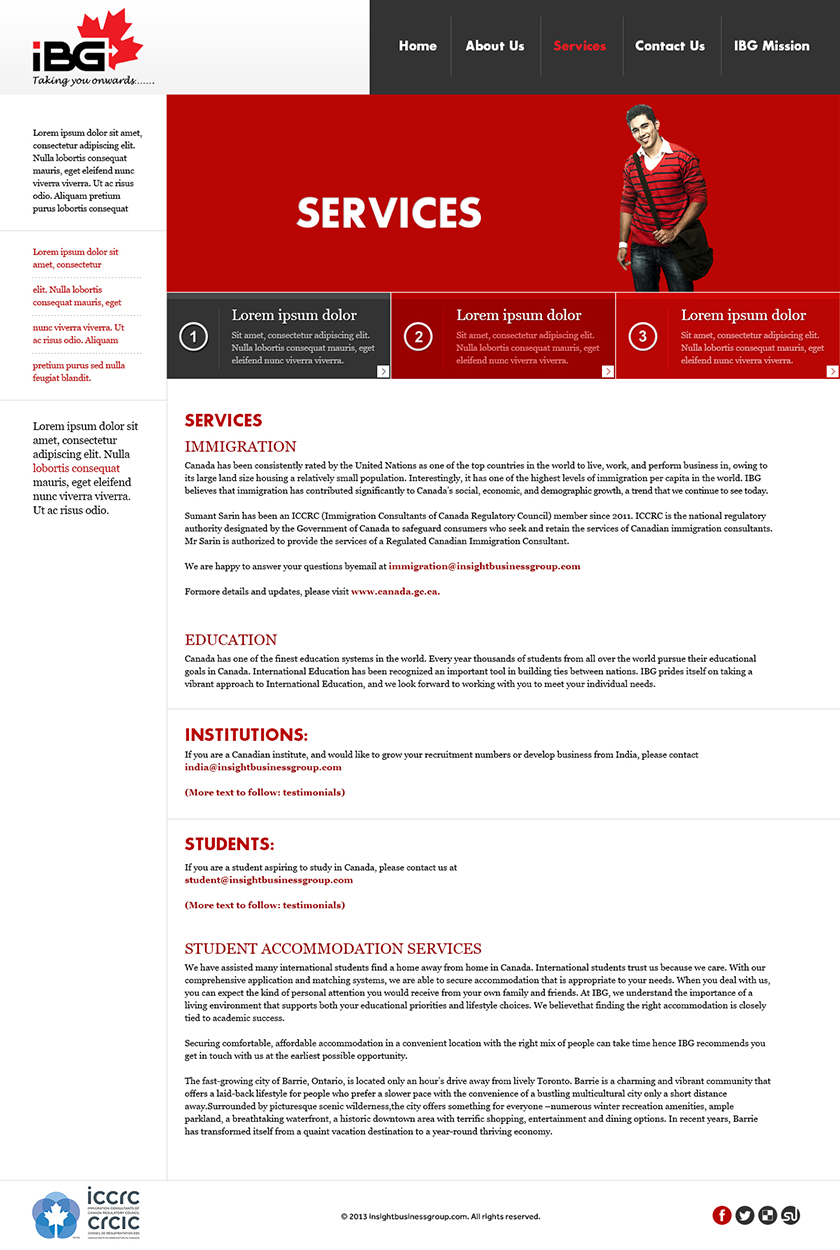 Web Design by Latest Design Ideas for Insight Business Group | Design #2280148