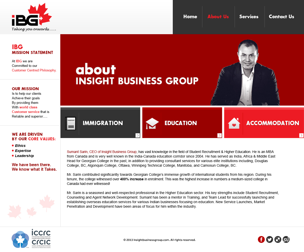 Web Design by Latest Design Ideas for Insight Business Group | Design #2290714
