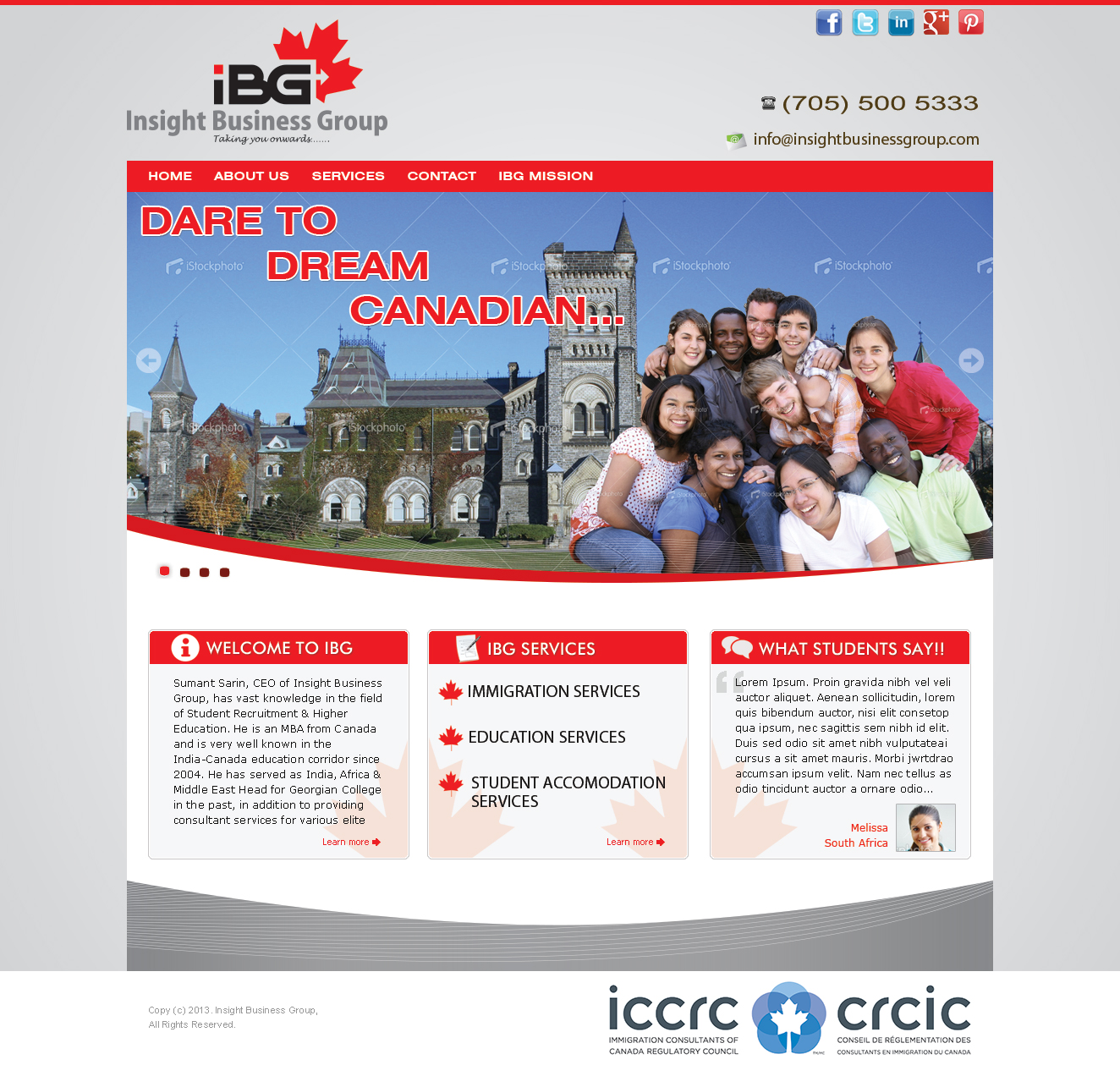 Web-Design von Tanvir für Insight Business Group | Design #2238849