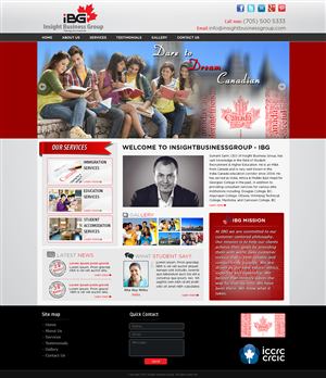 Web Design by Tanvir for Insight Business Group | Design: #2273436