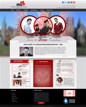 Web Design by Tanvir for Insight Business Group | Design: #2279576