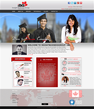 Web Design by Tanvir for Insight Business Group | Design: #2290293