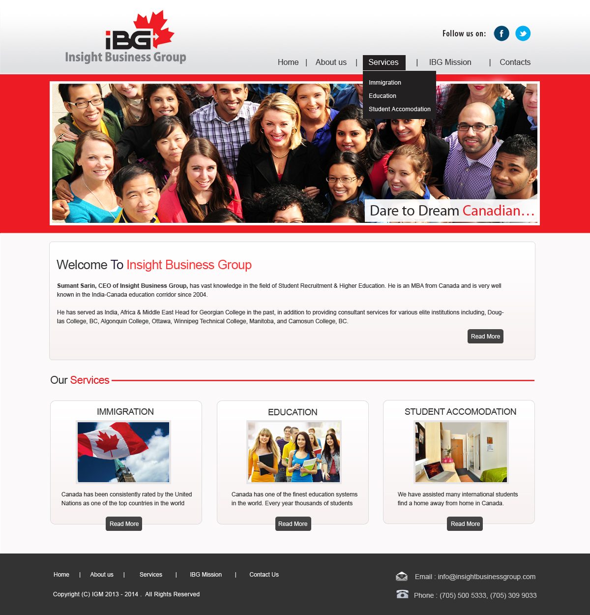 Web Design by Creative X Designs for Insight Business Group | Design #2241417
