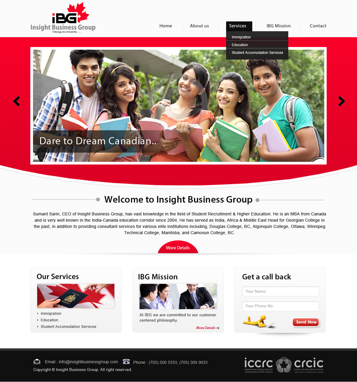 Web Design by Creative X Designs for Insight Business Group | Design #2242387