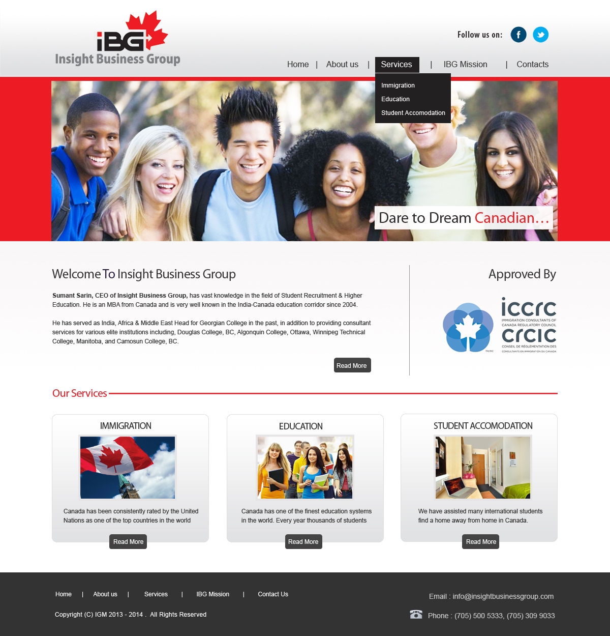 Web-Design von Creative X Designs für Insight Business Group | Design #2242445