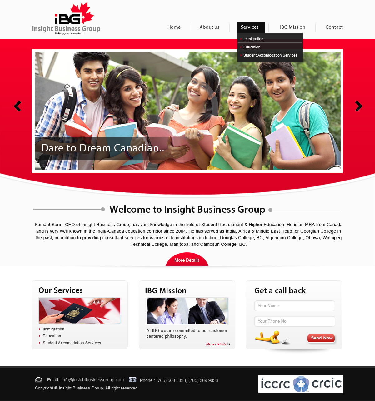 Web-Design von Creative X Designs für Insight Business Group | Design #2248284