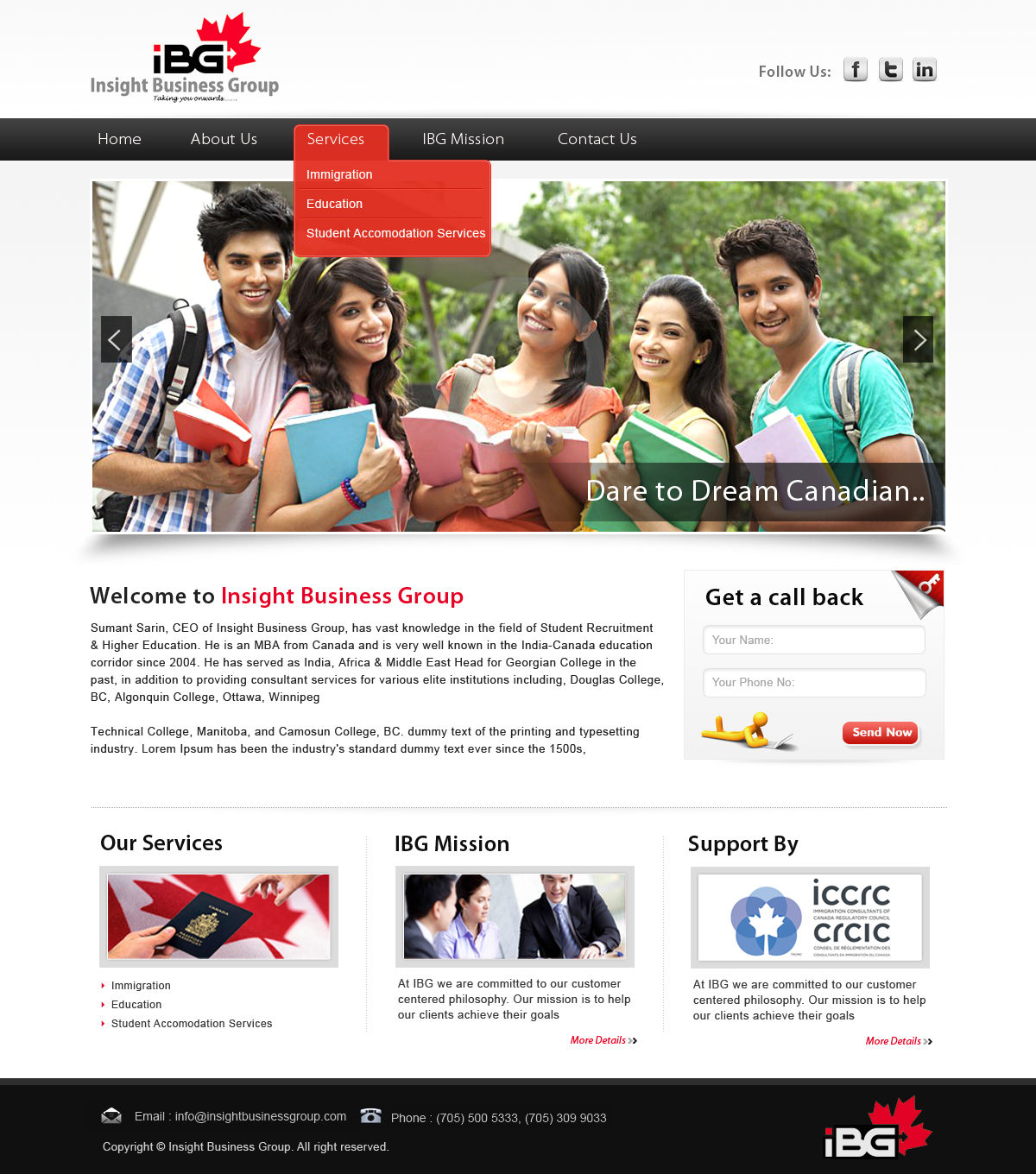 Web-Design von Creative X Designs für Insight Business Group | Design #2261797