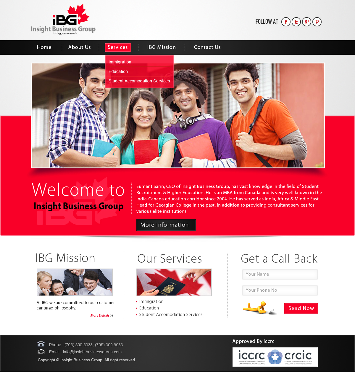 Web-Design von Creative X Designs für Insight Business Group | Design #2268128