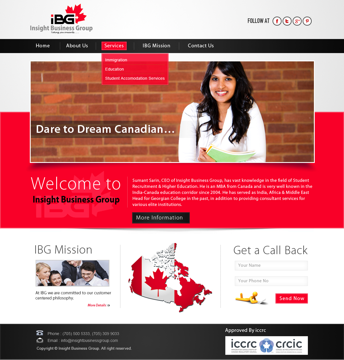 Web Design by Creative X Designs for Insight Business Group | Design #2279870