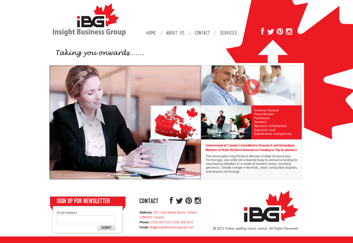Web Design by Behriatech for Insight Business Group | Design #2241296