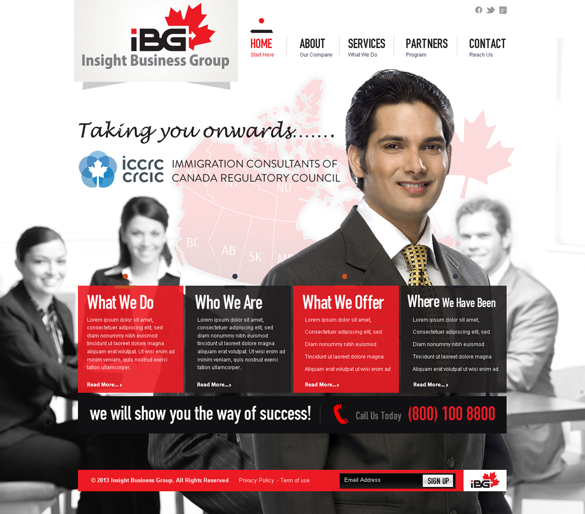 Web-Design von Behriatech für Insight Business Group | Design #2246949