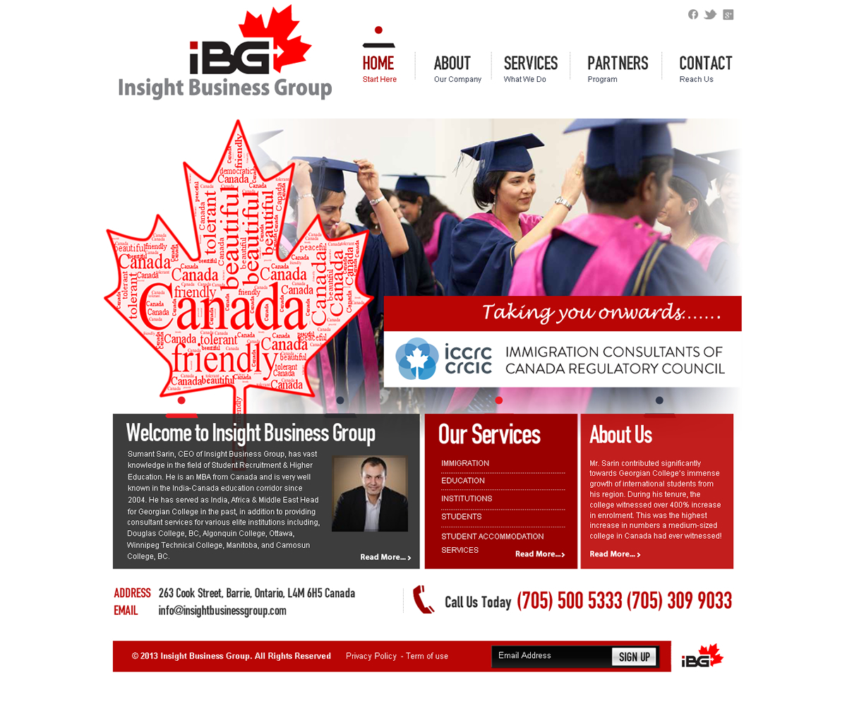 Web-Design von Behriatech für Insight Business Group | Design #2272915