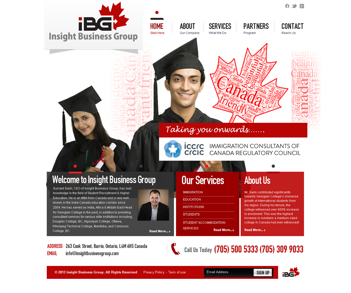 Web Design by Behriatech for Insight Business Group | Design #2279707