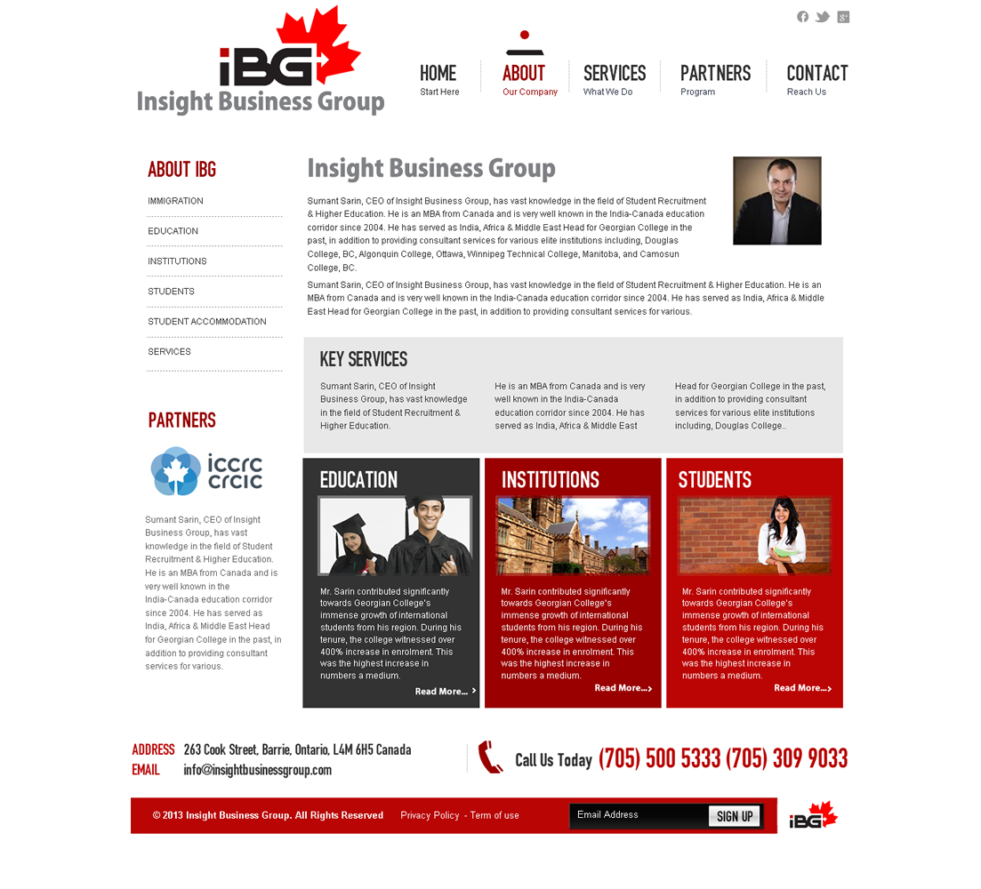 Web Design by Behriatech for Insight Business Group | Design #2279720