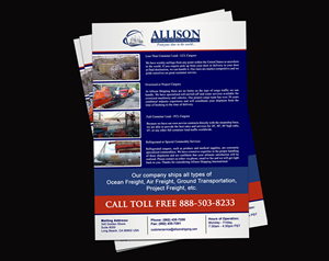 Allison Shipping Intl Flyer Design | Flyer Design by NatPearlDesigns