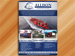 Allison Shipping Intl Flyer Design | Flyer Design by Sarmishtha Chattopadhyay_loginchange