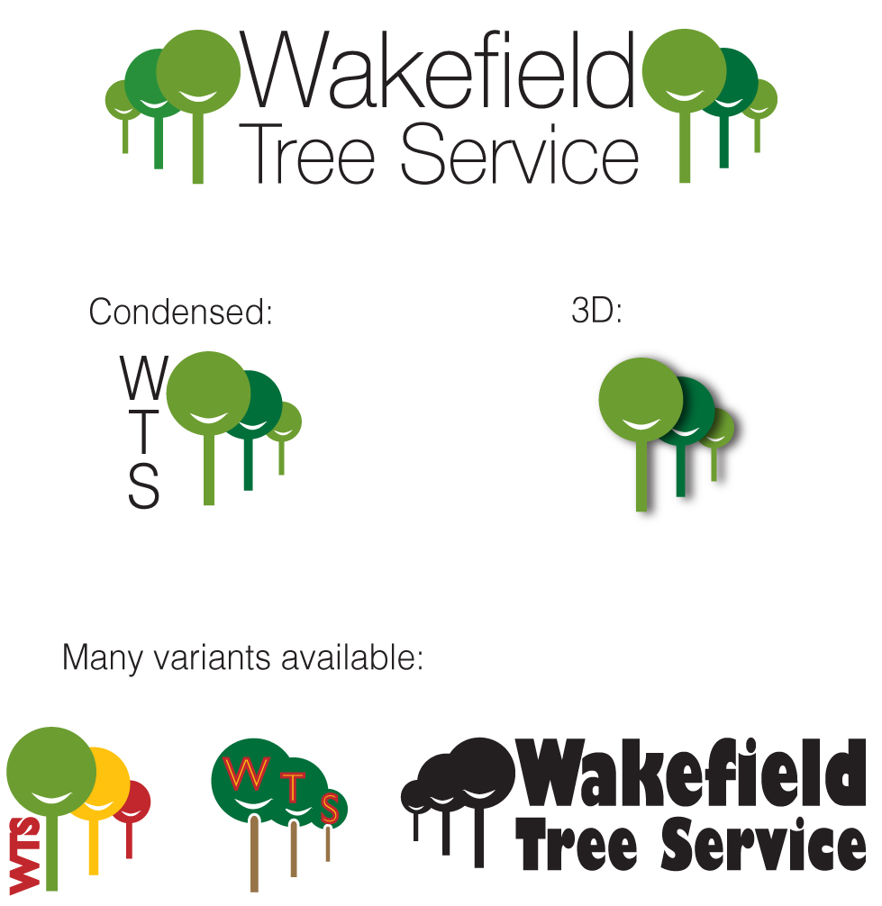 Logo Design by Marion Lambert-Nuding for Wakefield Tree Service, LLC | Design #20786