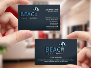Business Card Design by Creations Box 2015 for Beach Home Maintenance | Design: #10584435