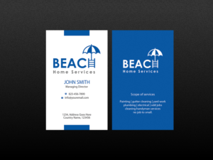 Business Card Design by Creations Box 2015 for Beach Home Maintenance | Design: #10584457